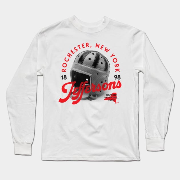 Rochester Jeffersons Football Long Sleeve T-Shirt by MindsparkCreative